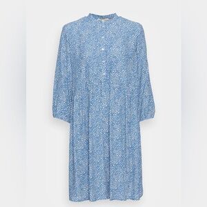 Esprit Blue Patterned Shift Dress Size 4-6